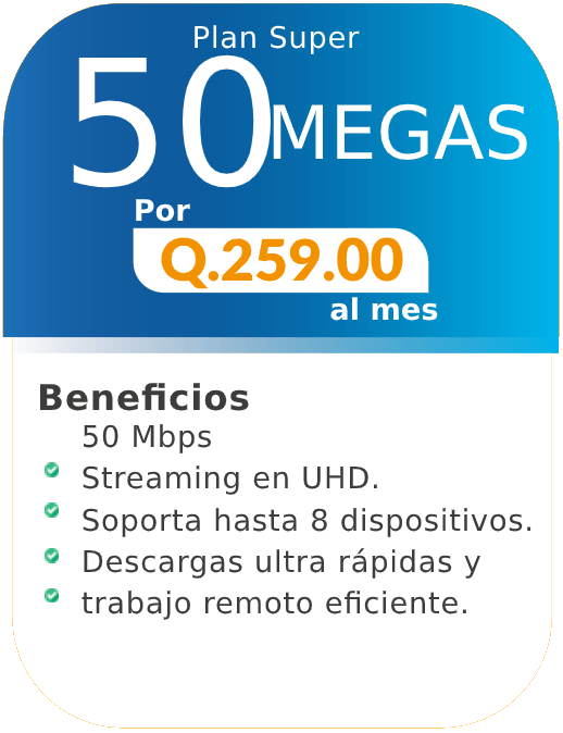 Plan 50 megas